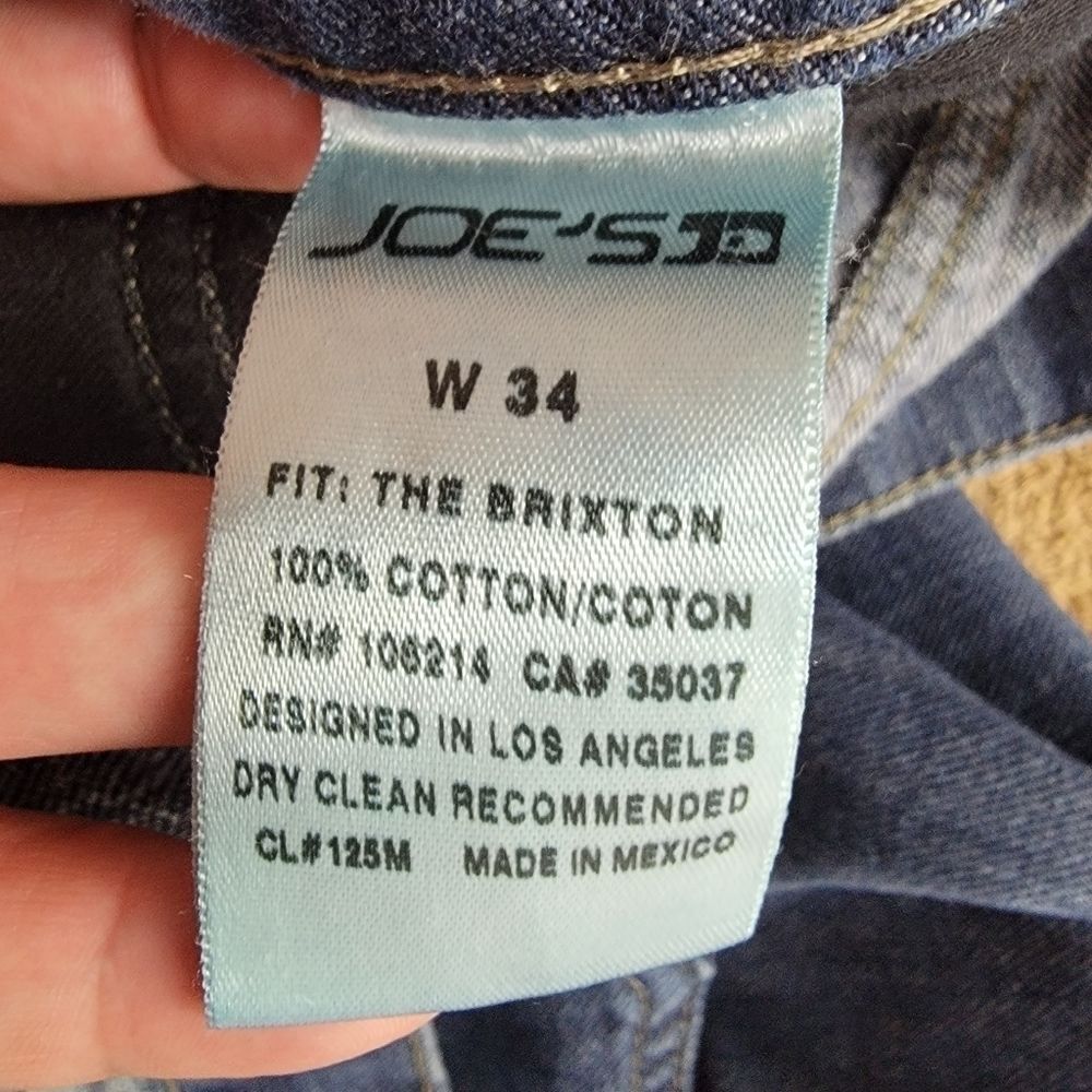 Men's Joe's jeans classic straight leg denim jeans in gus wash 34 - Picture 4 of 4